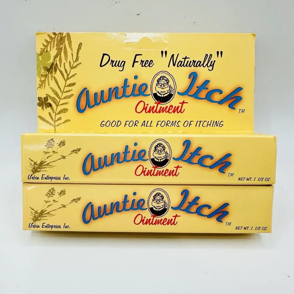 Auntie Itch Ointment 1.5oz (Lot of 2) Anti-Itch Relief Cream
